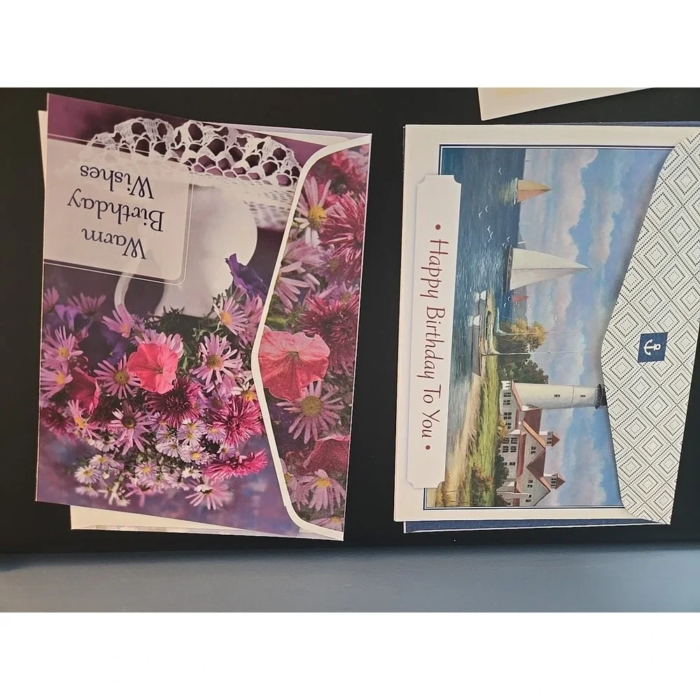 Assorted Birthday Cards & Envelopes Lot Of 17 Greeting Cards New Vibrant Designs